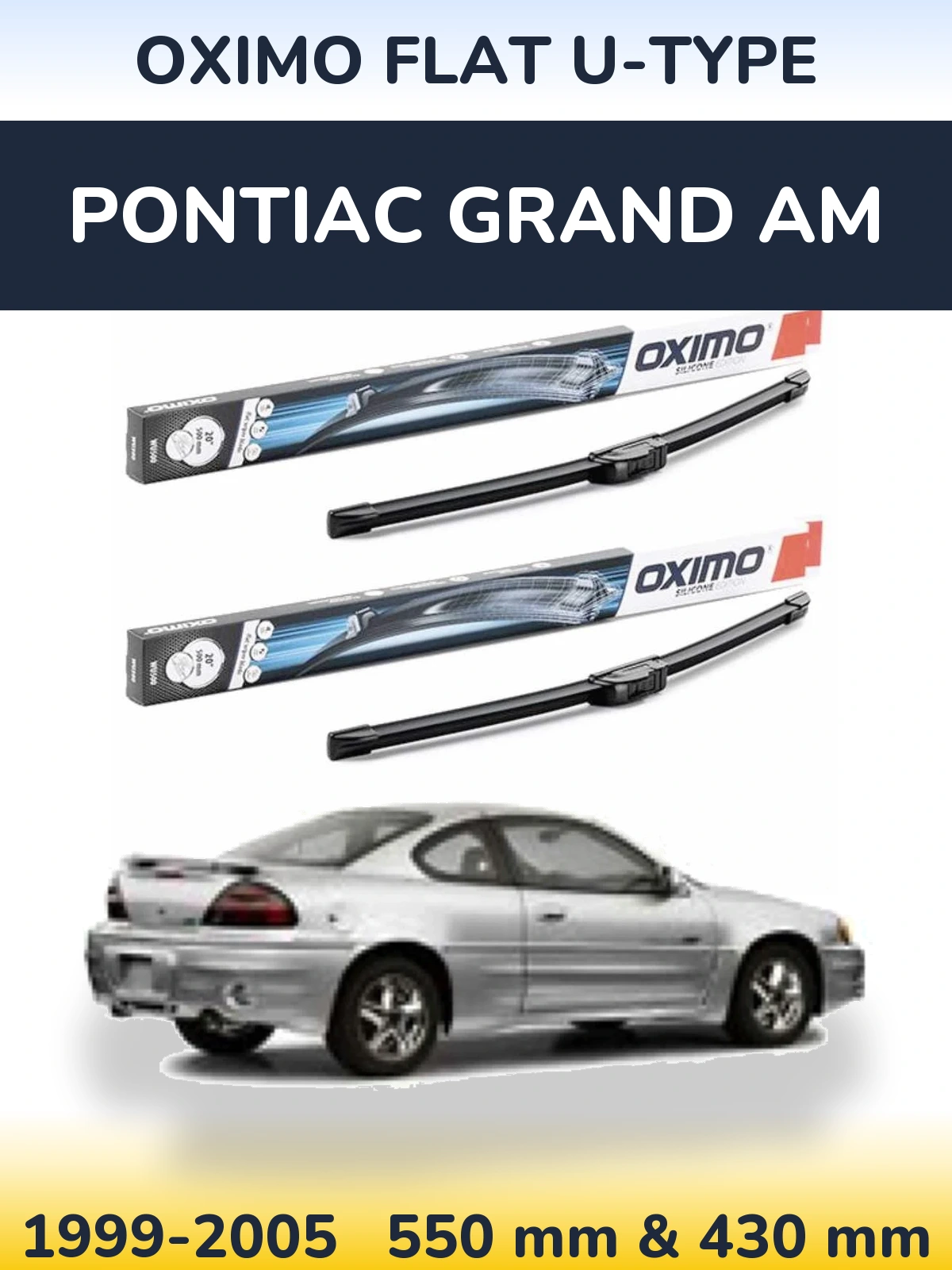 Torkarblad Oximo Flat U-type för Pontiac Grand AM