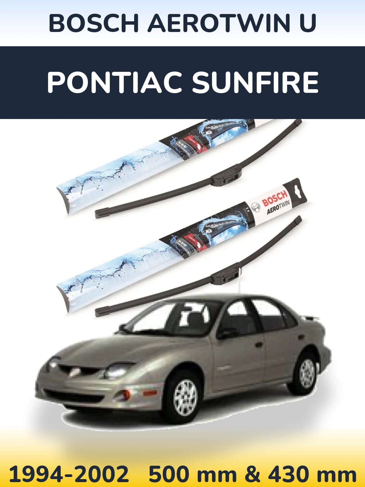 Torkarblad BOSCH AeroTwin U för Pontiac Sunfire