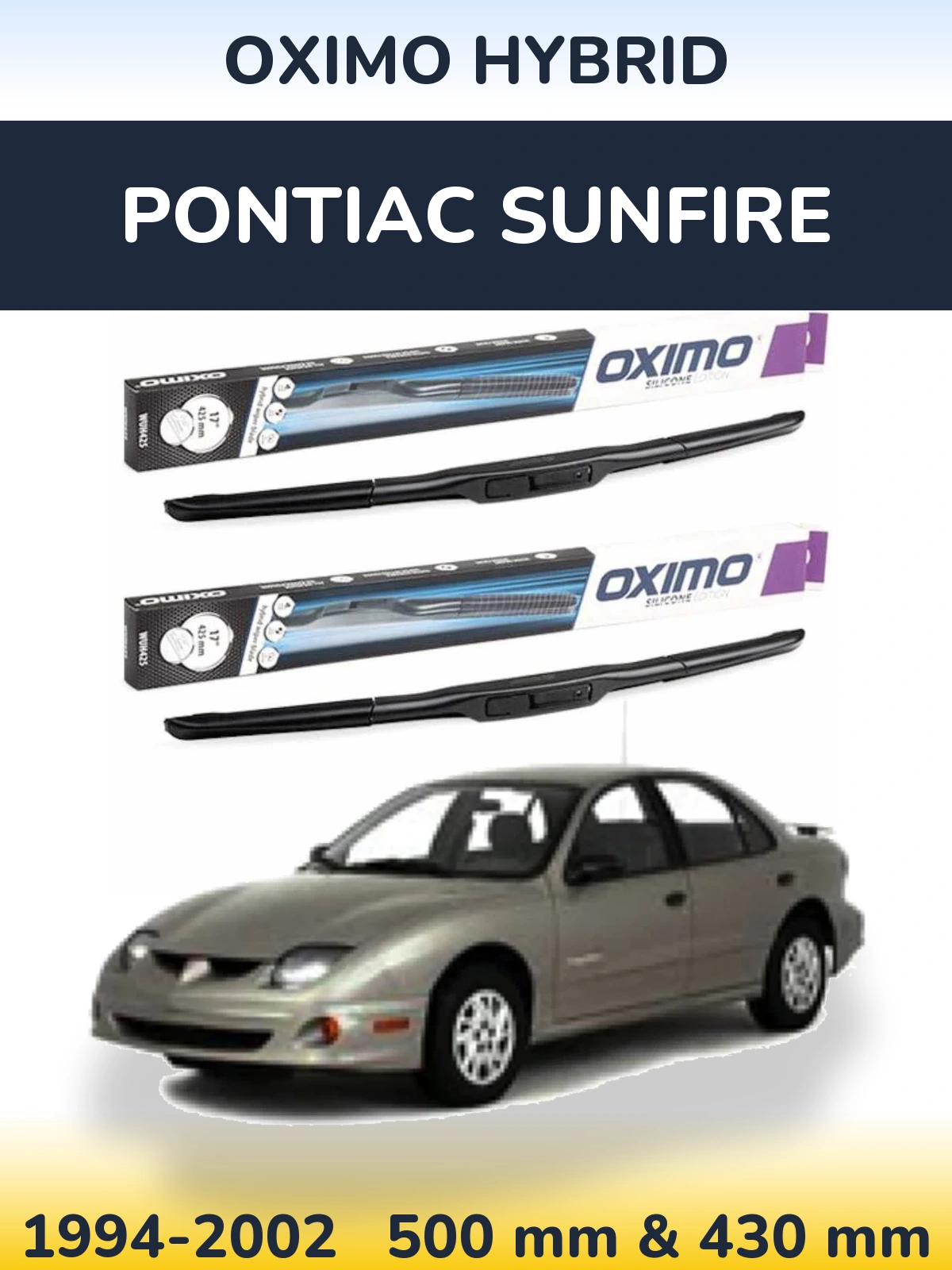 Torkarblad Oximo Hybrid för Pontiac Sunfire