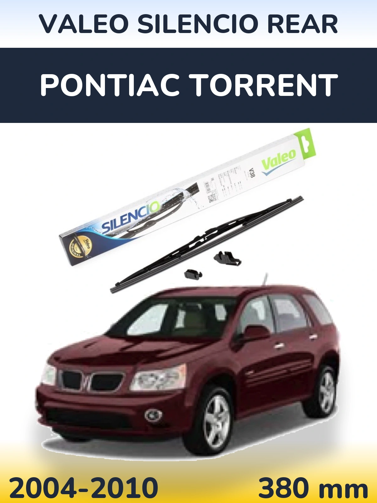 Torkarblad Valeo Silencio Rear för Pontiac Torrent