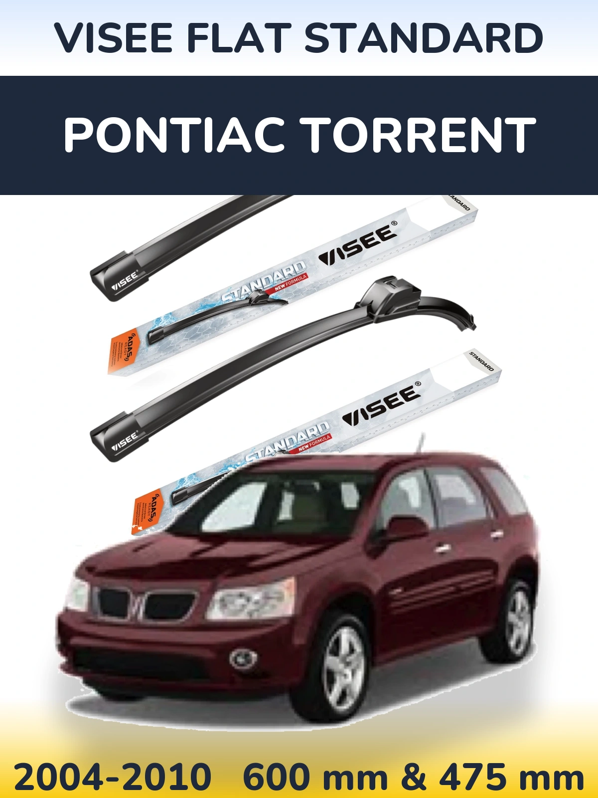 Torkarblad VISEE FLAT STANDARD för Pontiac Torrent