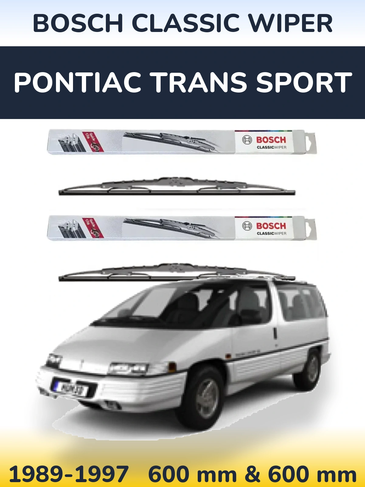 Torkarblad BOSCH Classic Wiper för Pontiac Trans Sport