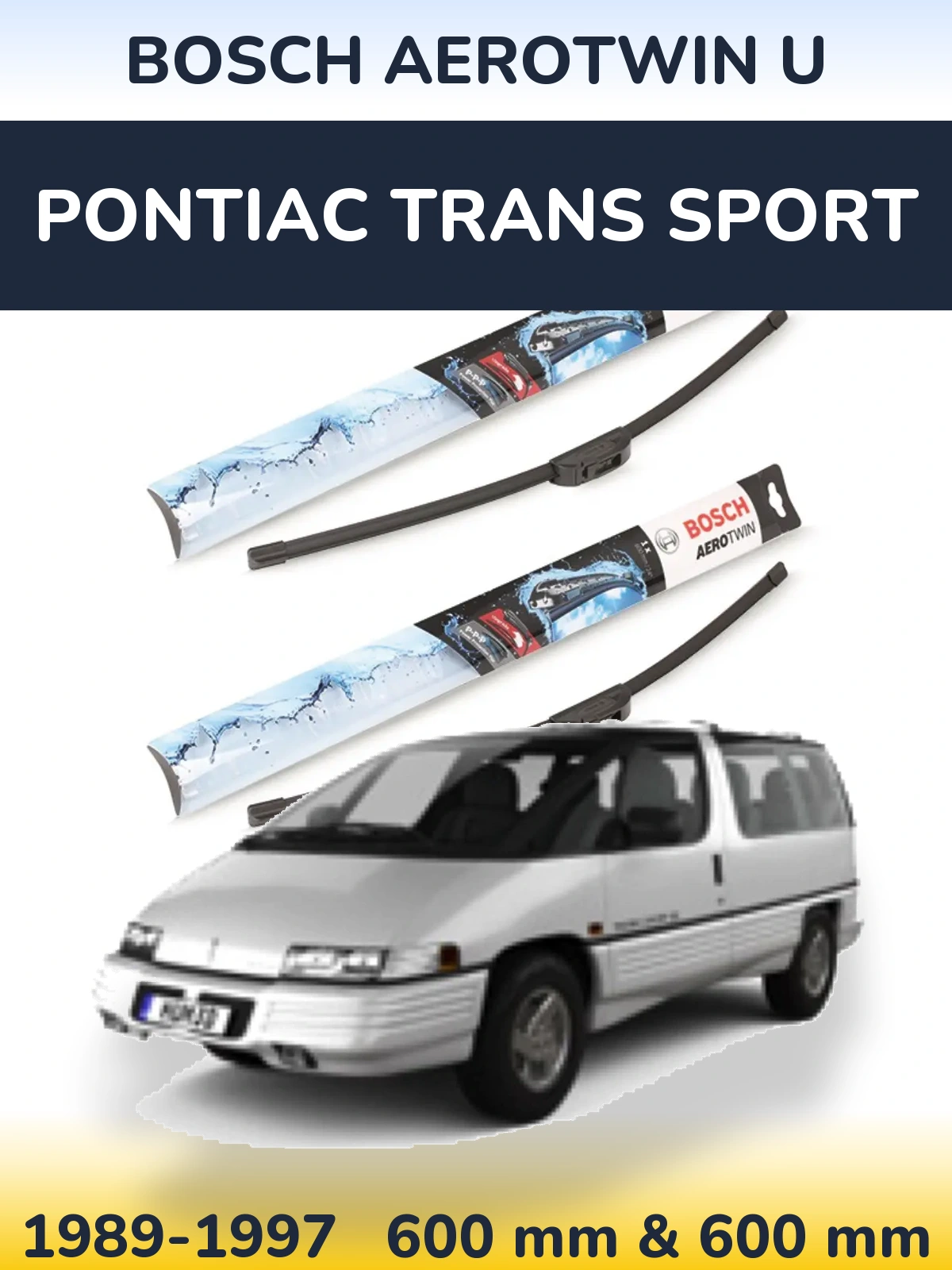 Torkarblad BOSCH AeroTwin U för Pontiac Trans Sport