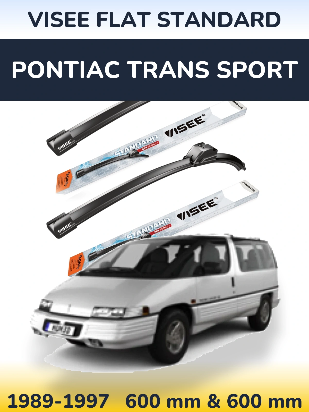 Torkarblad VISEE FLAT STANDARD för Pontiac Trans Sport