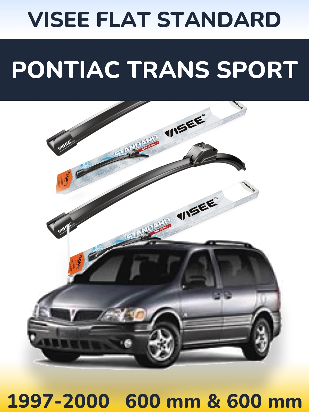 Torkarblad VISEE FLAT STANDARD för Pontiac Trans Sport
