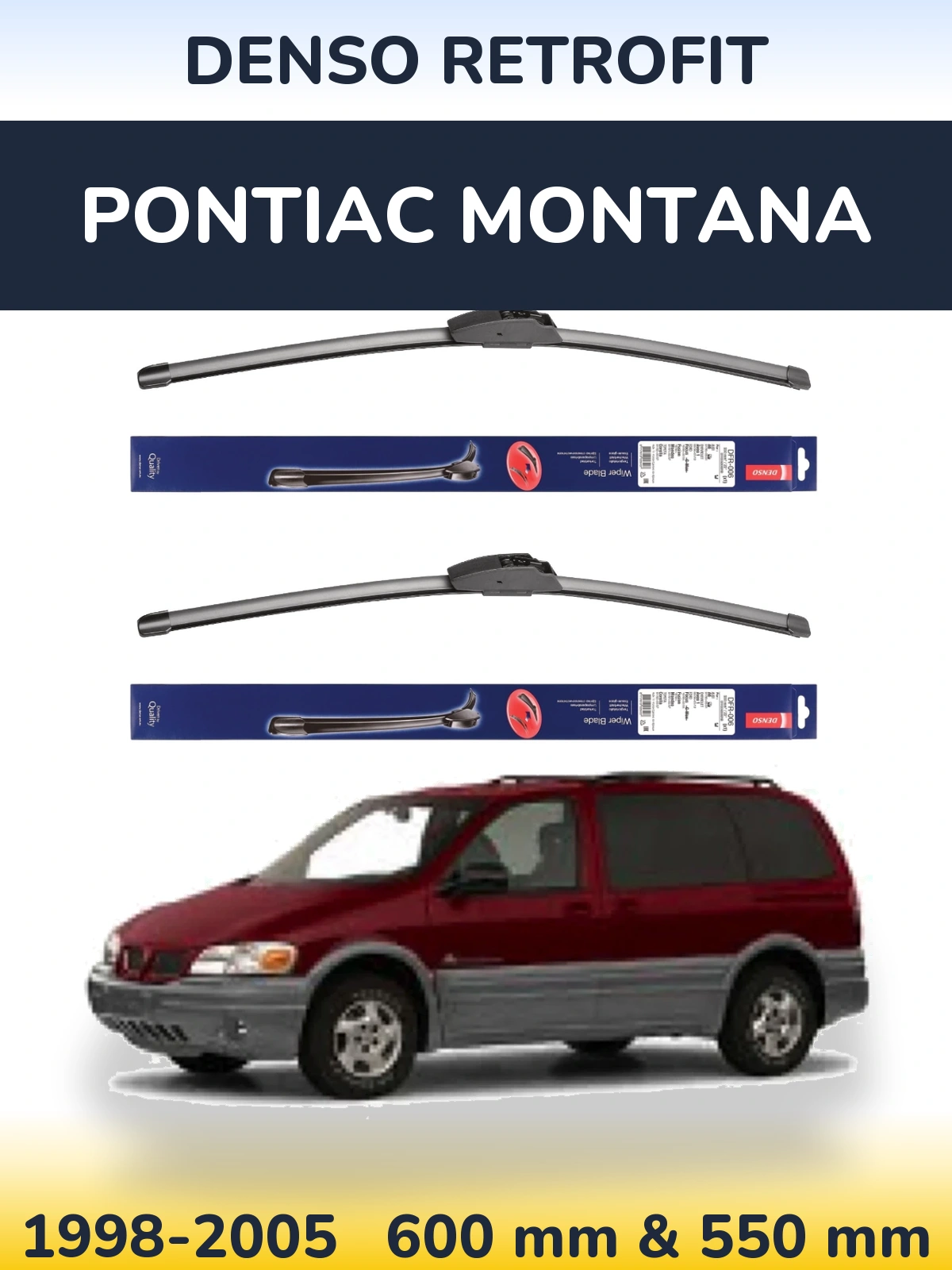 Torkarblad Denso Retrofit för Pontiac Montana