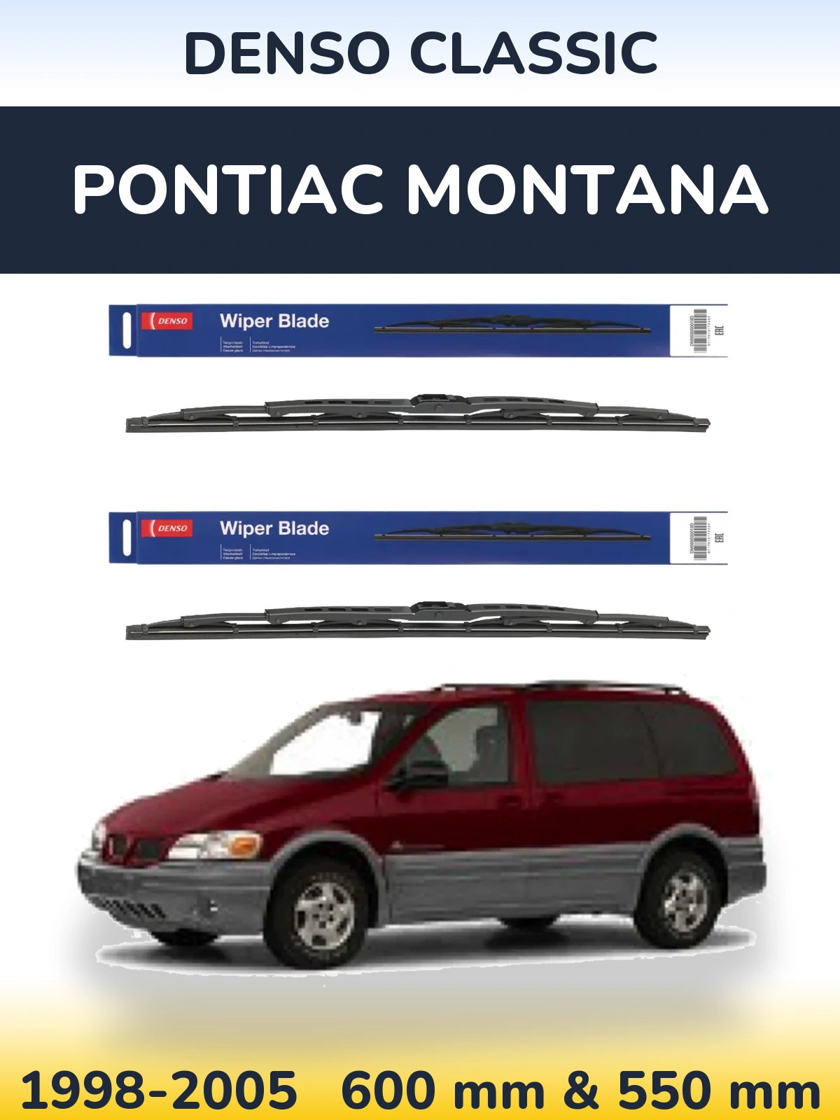 Torkarblad Denso Classic för Pontiac Montana