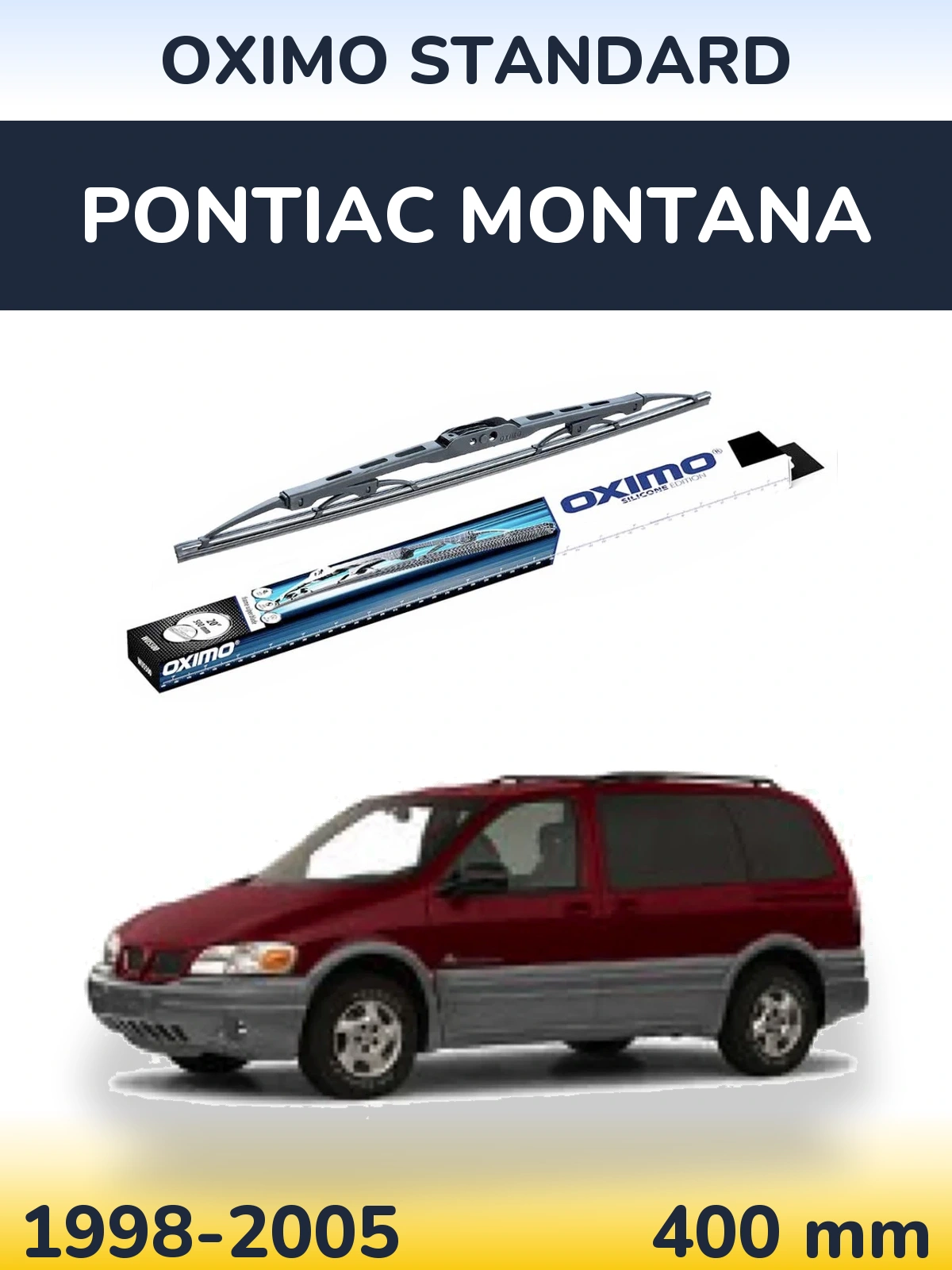 Torkarblad Oximo Standard för Pontiac Montana