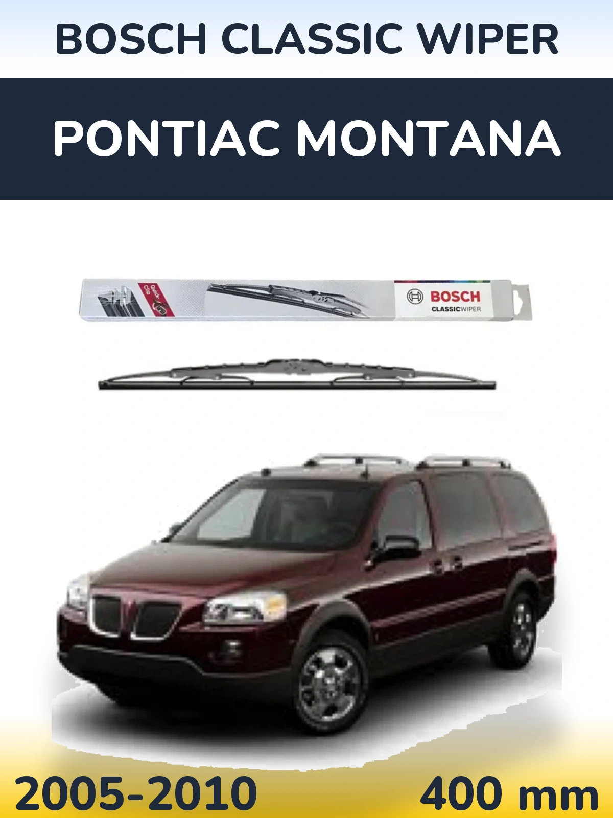 Torkarblad BOSCH Classic Wiper för Pontiac Montana