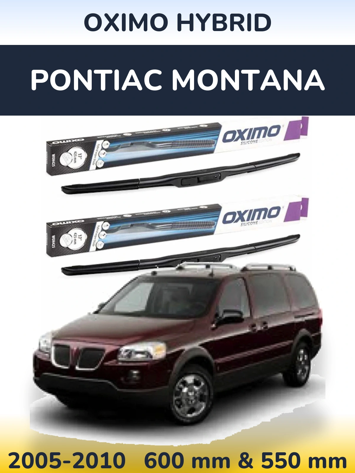 Torkarblad Oximo Hybrid för Pontiac Montana