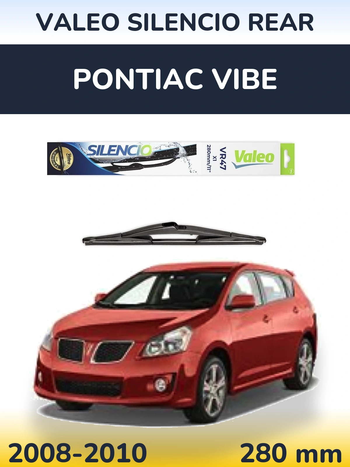 Torkarblad Valeo Silencio Rear för Pontiac Vibe