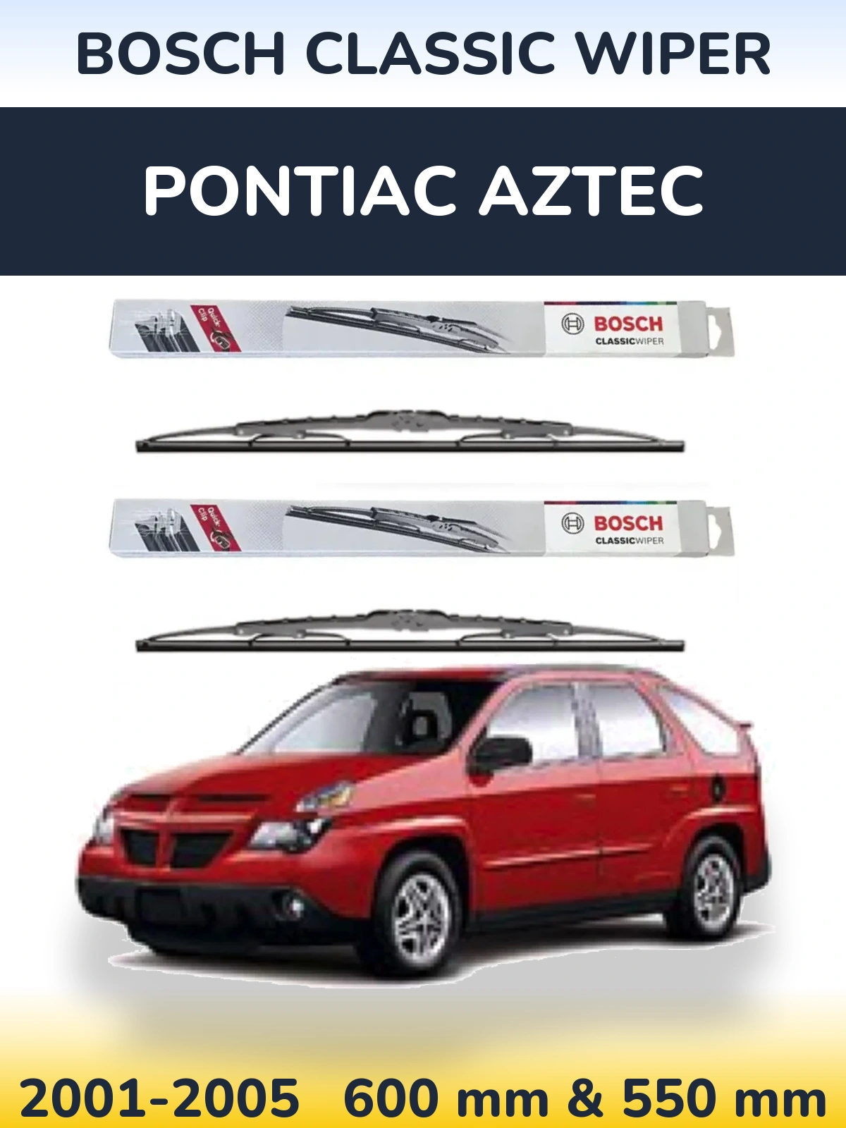 Torkarblad BOSCH Classic Wiper för Pontiac Aztec