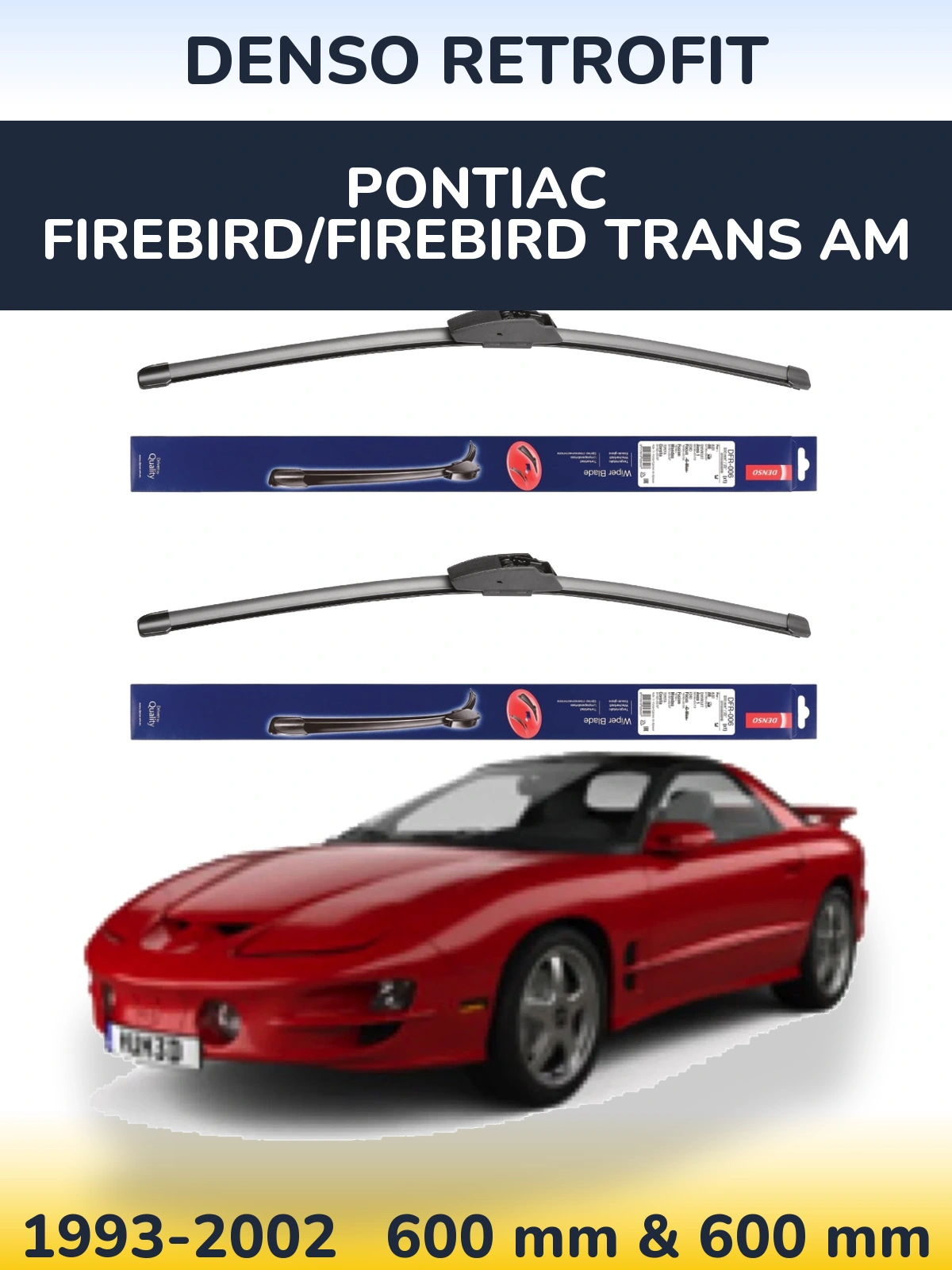 Torkarblad Denso Retrofit för Pontiac Firebird/Firebird Trans Am