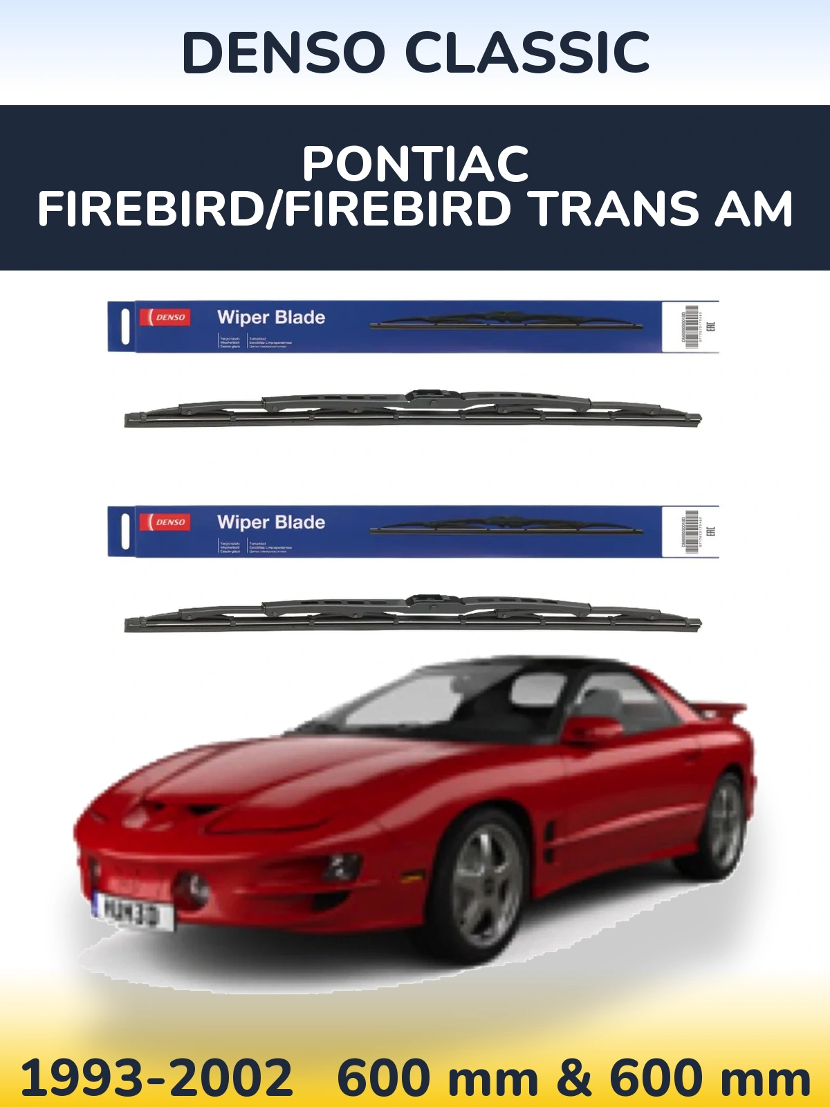 Torkarblad Denso Classic för Pontiac Firebird/Firebird Trans Am