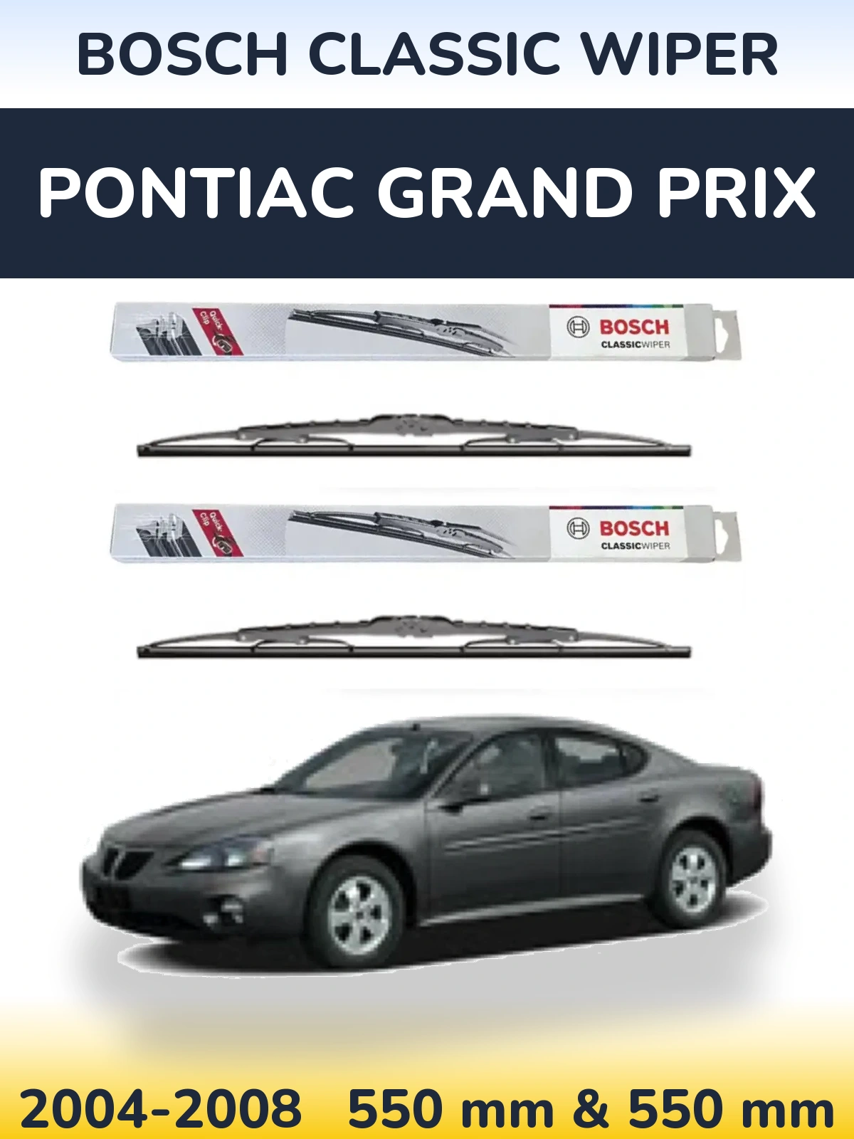 Torkarblad BOSCH Classic Wiper för Pontiac Grand Prix