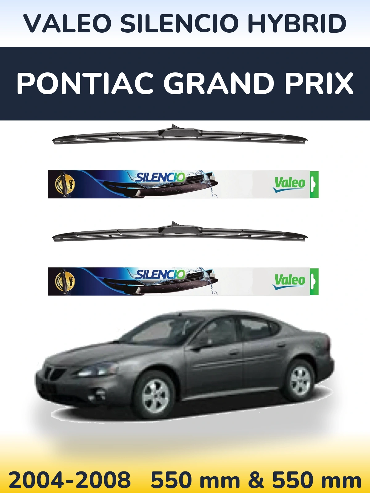Torkarblad Valeo Silencio Hybrid för Pontiac Grand Prix