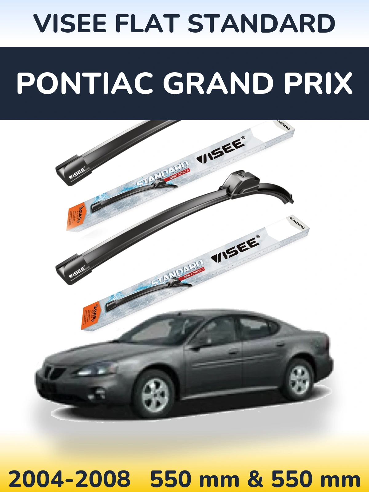Torkarblad VISEE FLAT STANDARD för Pontiac Grand Prix