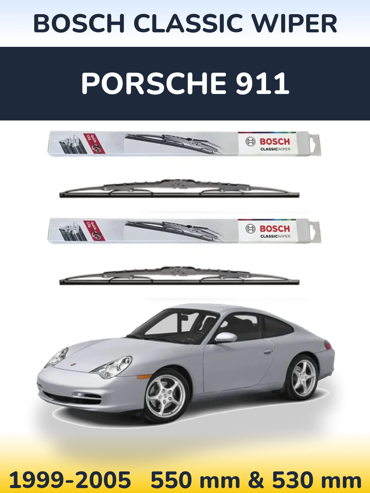 Torkarblad BOSCH Classic Wiper för Porsche 911
