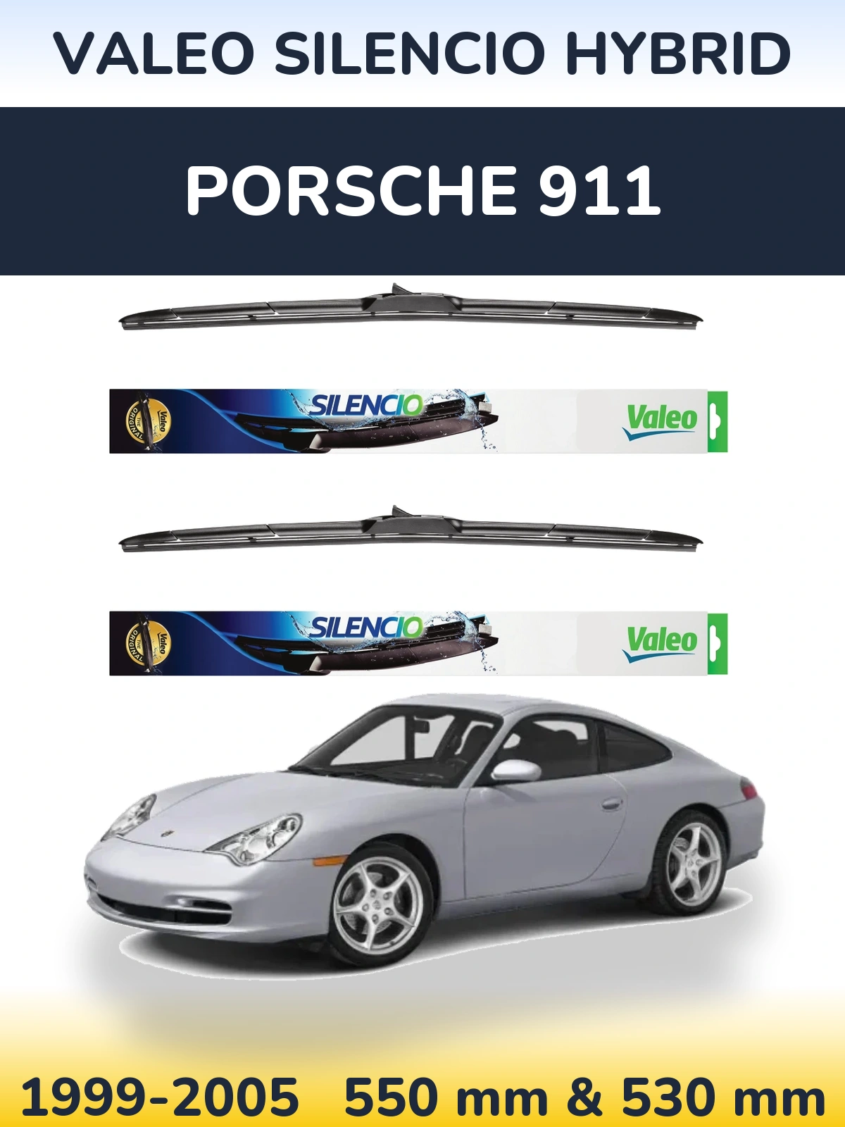 Torkarblad Valeo Silencio Hybrid för Porsche 911