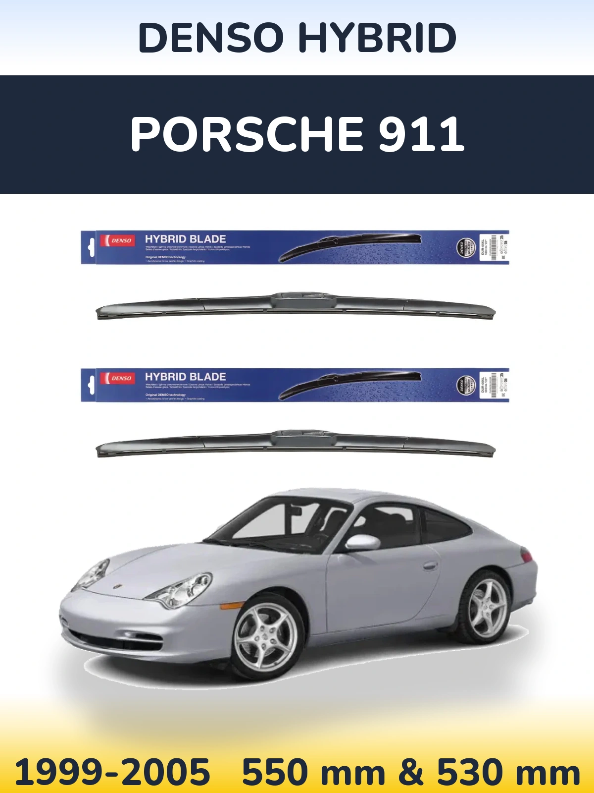 Torkarblad Denso Hybrid för Porsche 911