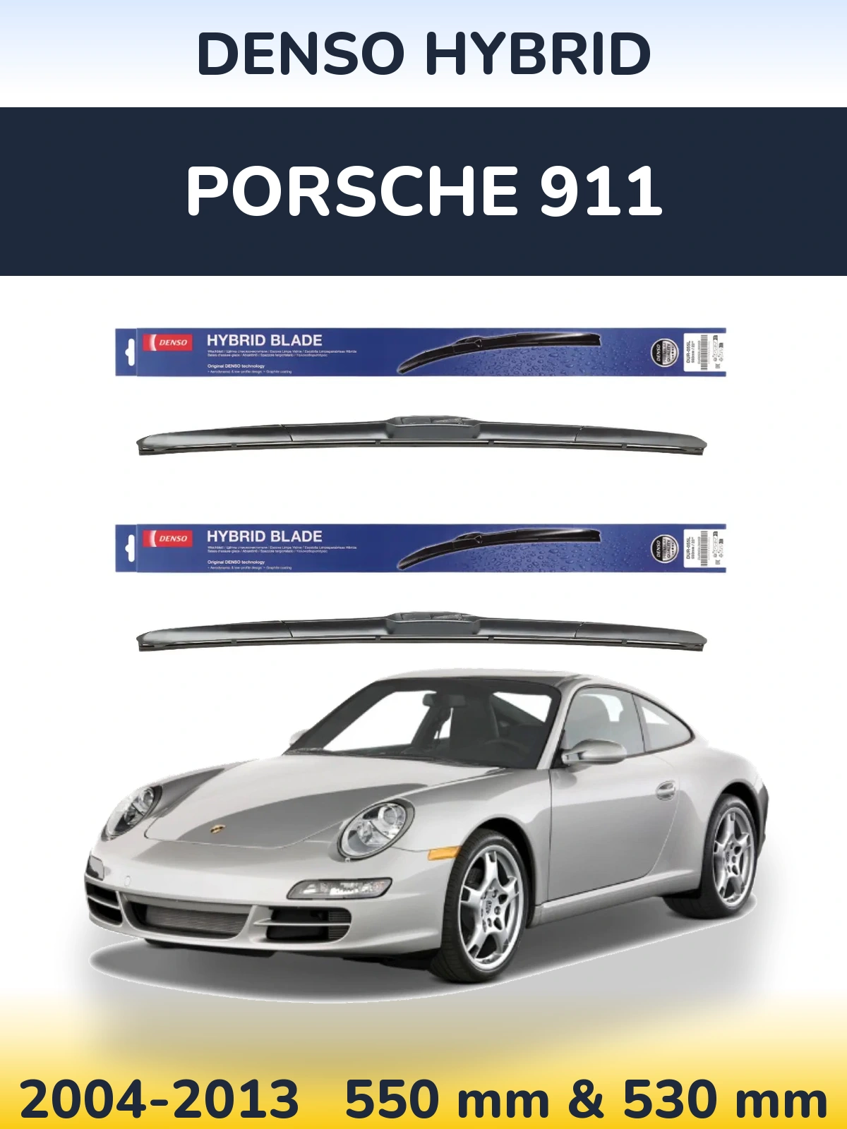 Torkarblad Denso Hybrid för Porsche 911