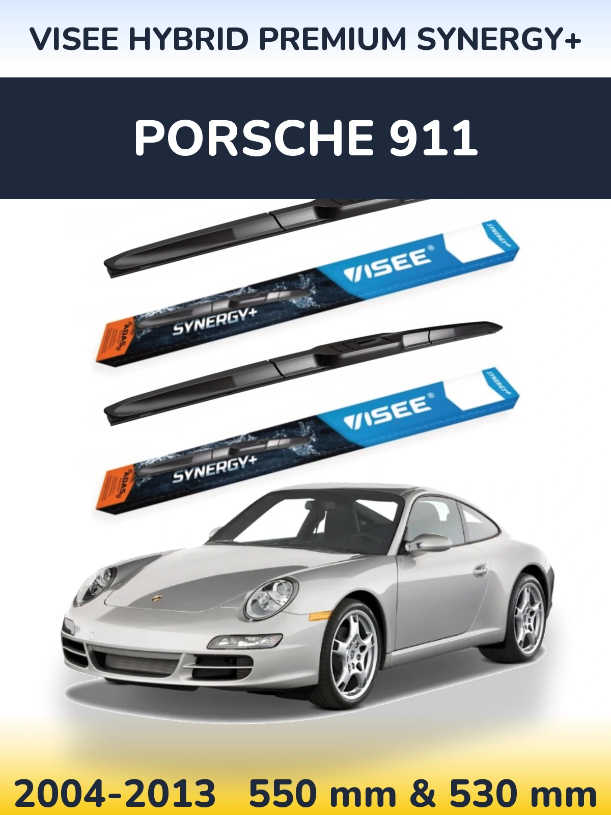 Torkarblad VISEE HYBRID PREMIUM SYNERGY+ för Porsche 911