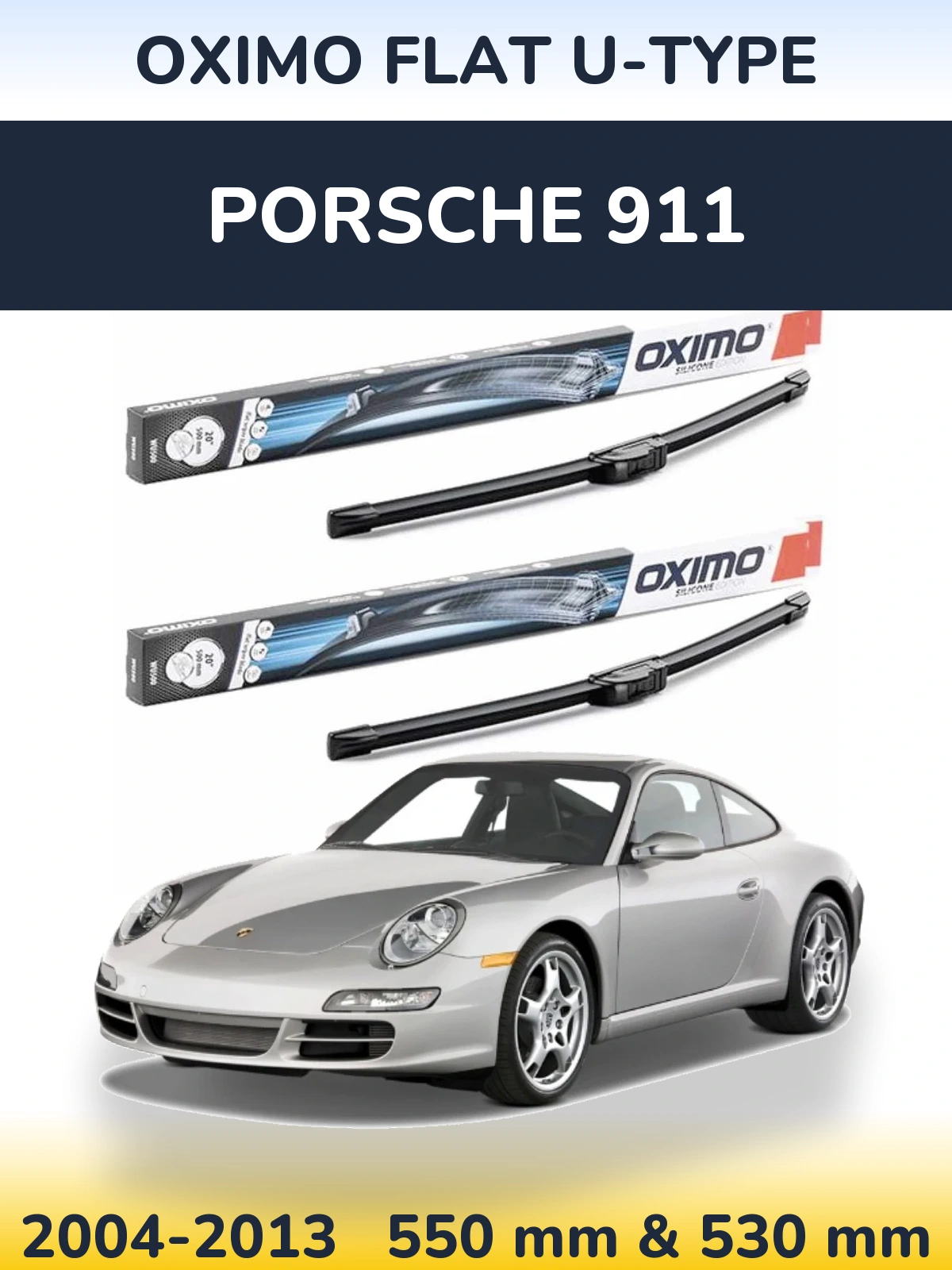 Torkarblad Oximo Flat U-type för Porsche 911
