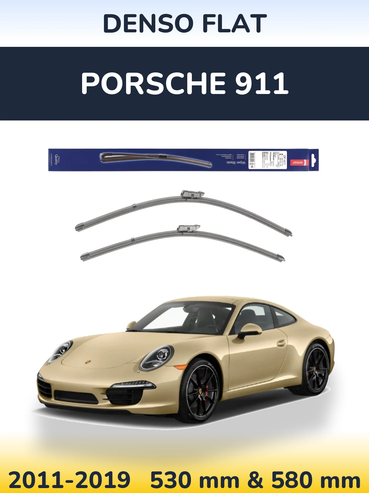 Torkarblad Denso Flat för Porsche 911