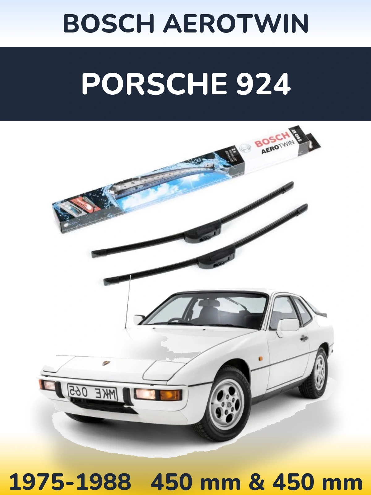 Torkarblad BOSCH AeroTwin för Porsche 924