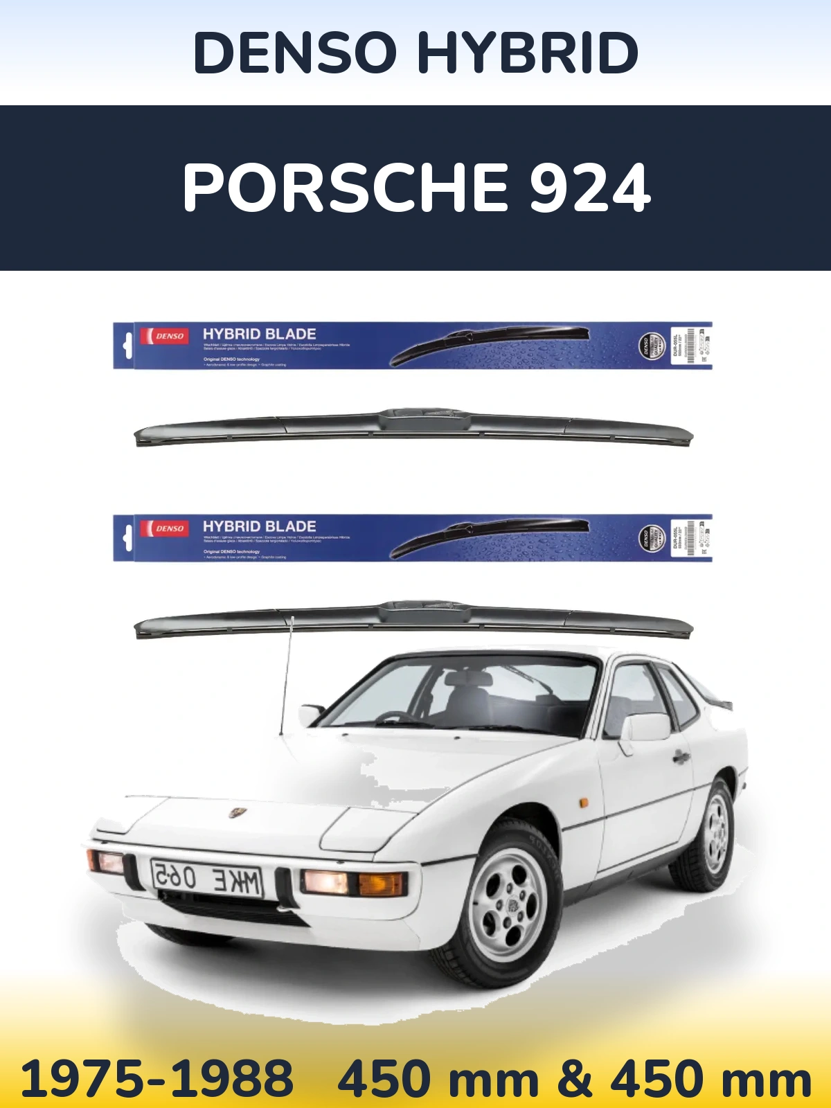 Torkarblad Denso Hybrid för Porsche 924