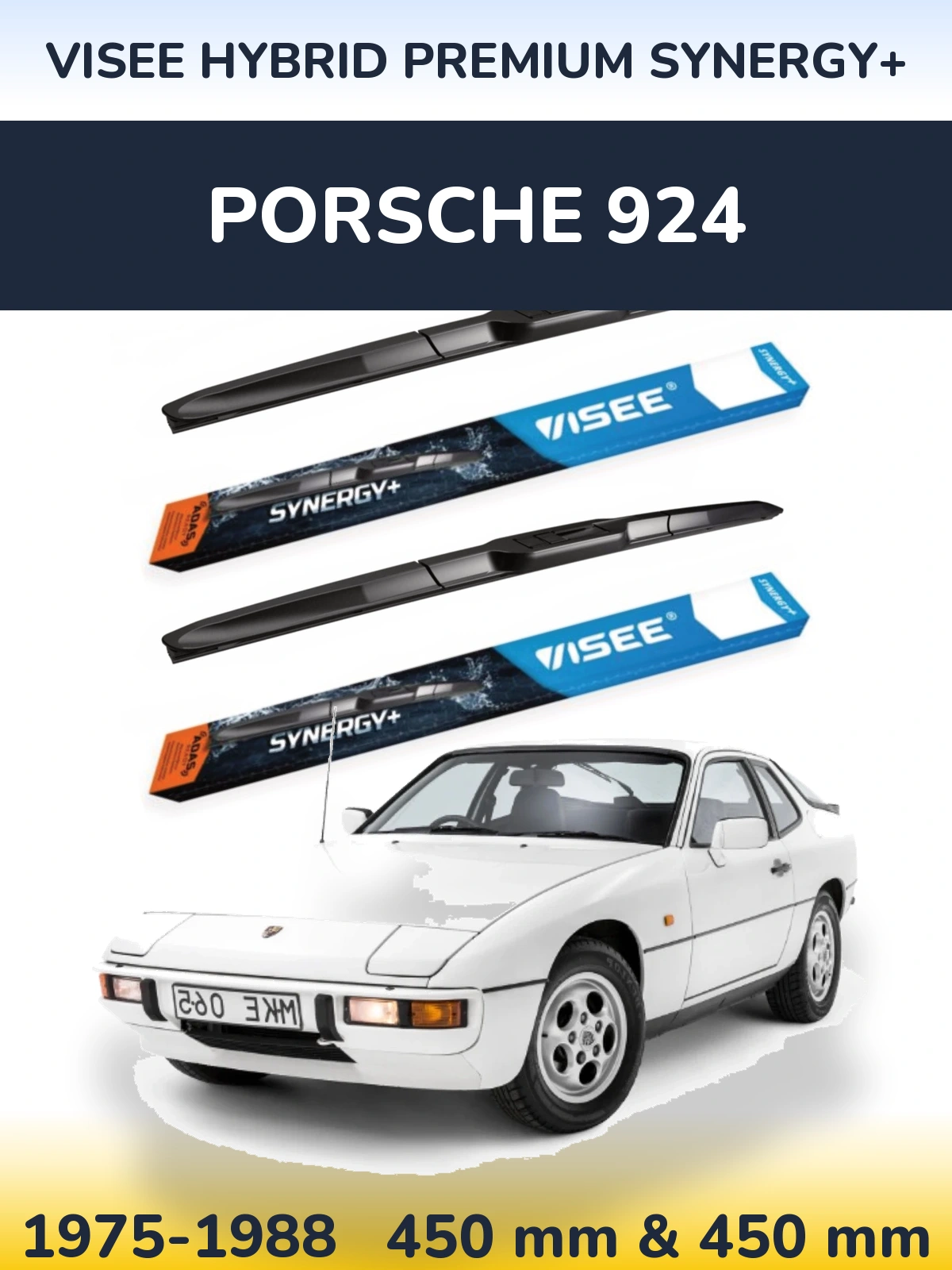 Torkarblad VISEE HYBRID PREMIUM SYNERGY+ för Porsche 924