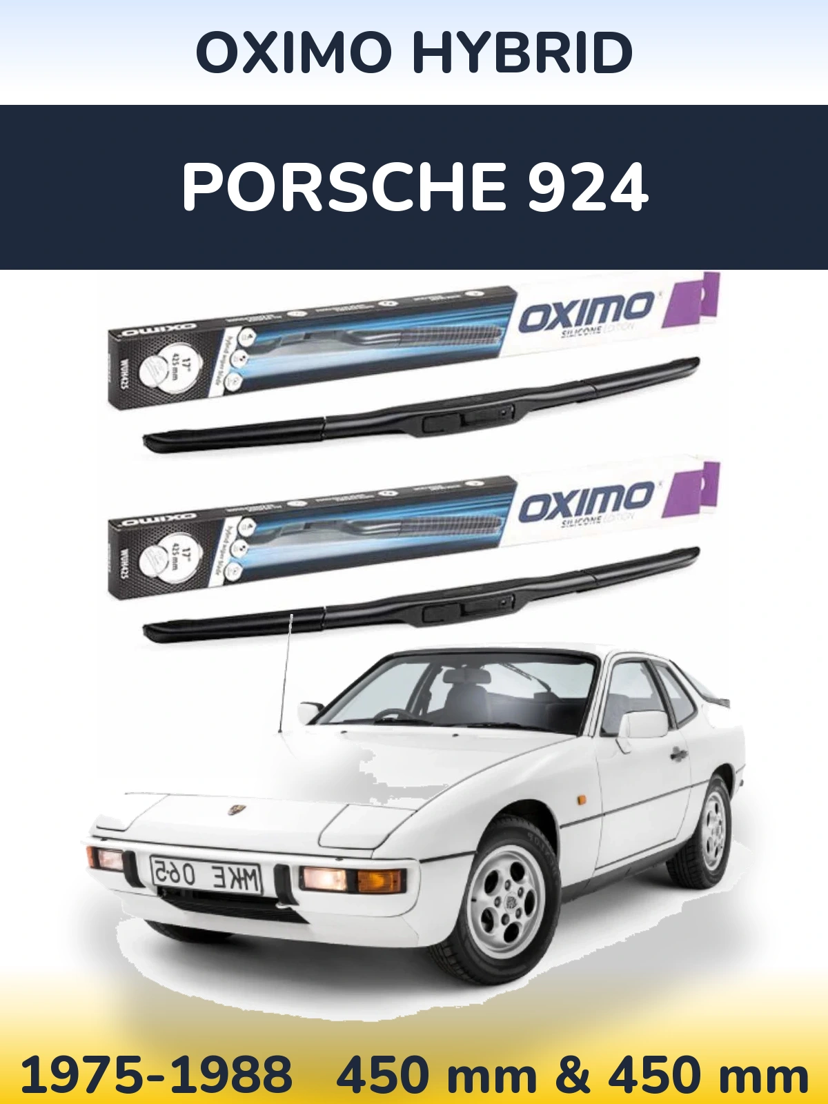 Torkarblad Oximo Hybrid för Porsche 924