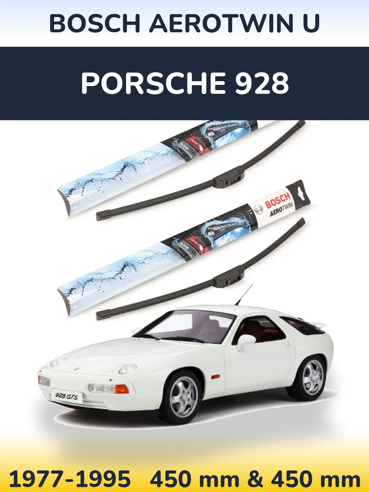 Torkarblad BOSCH AeroTwin U för Porsche 928