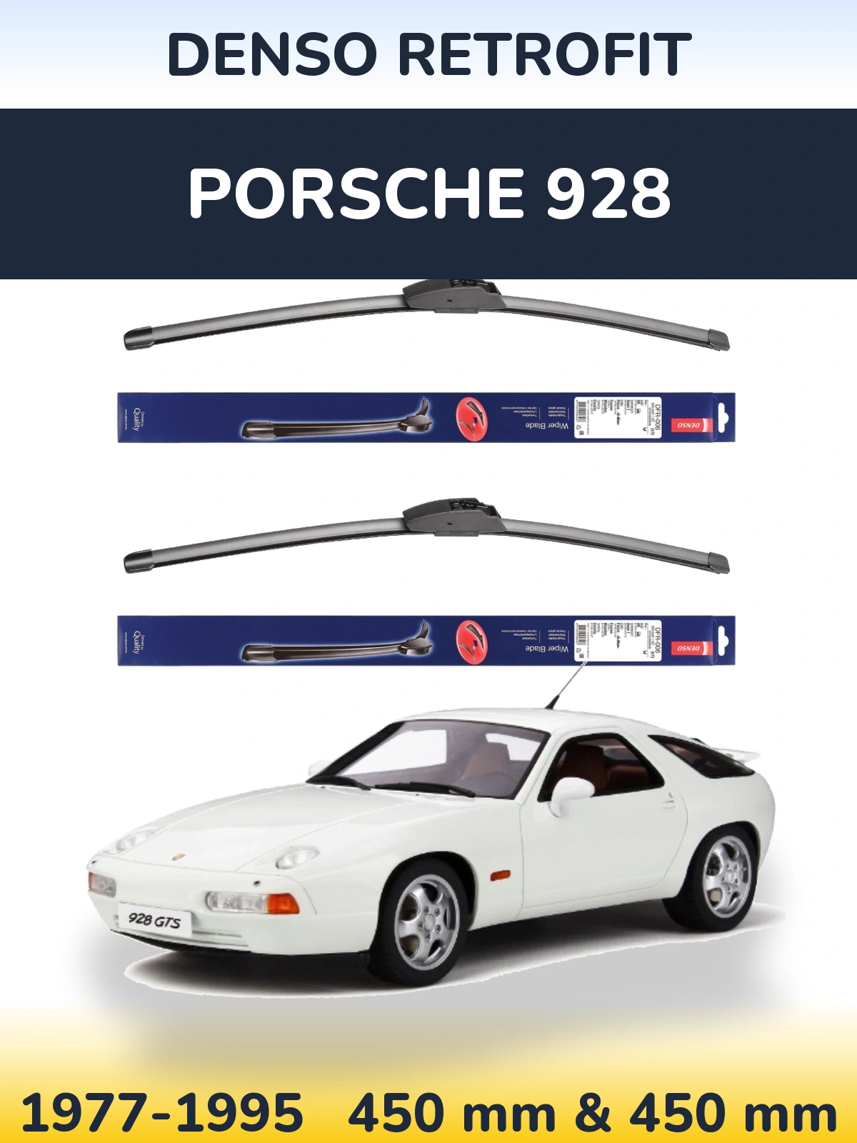 Torkarblad Denso Retrofit för Porsche 928