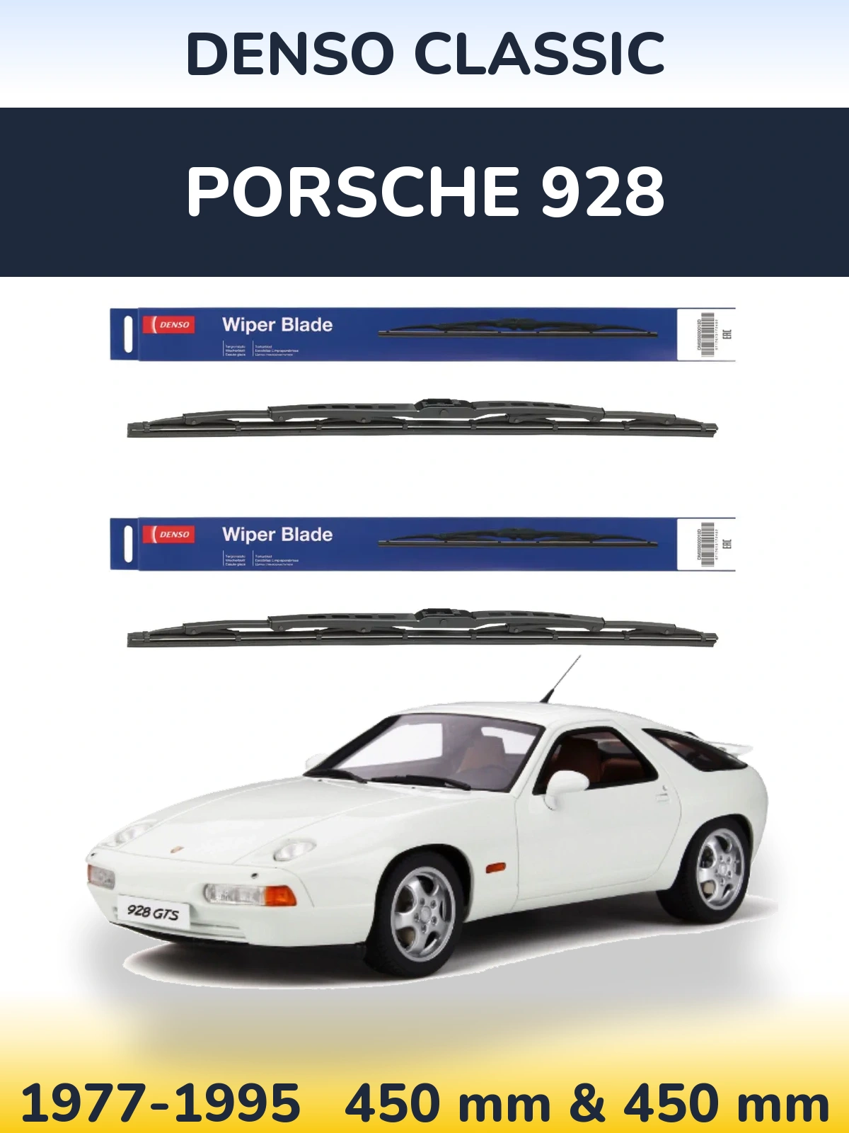 Torkarblad Denso Classic för Porsche 928