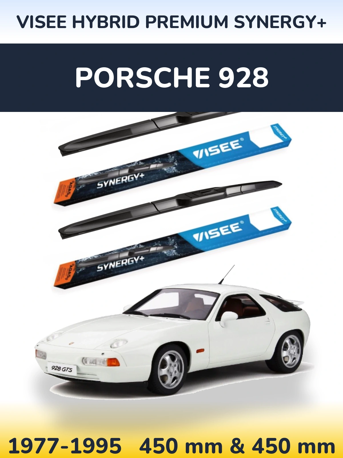 Torkarblad VISEE HYBRID PREMIUM SYNERGY+ för Porsche 928
