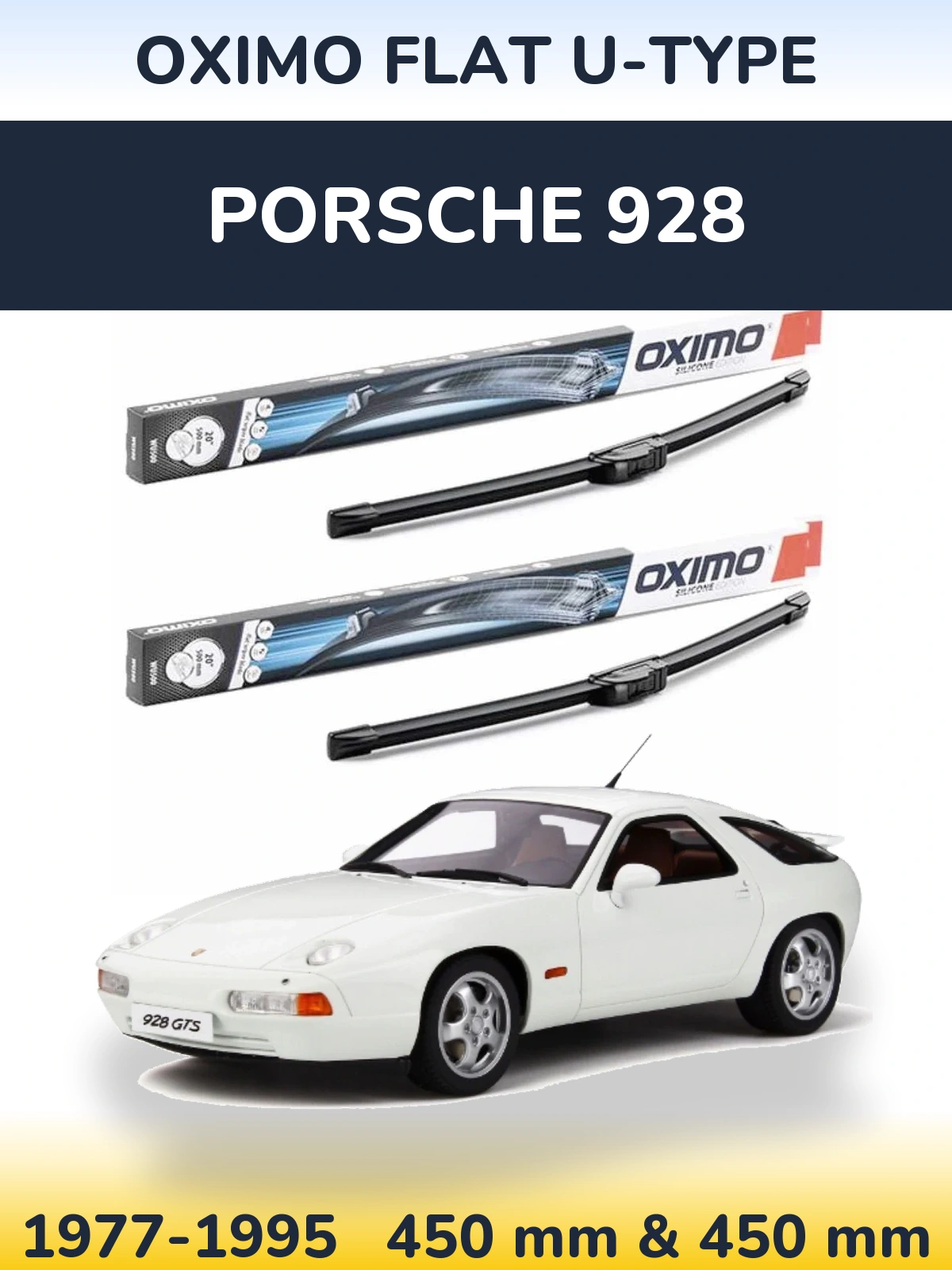 Torkarblad Oximo Flat U-type för Porsche 928