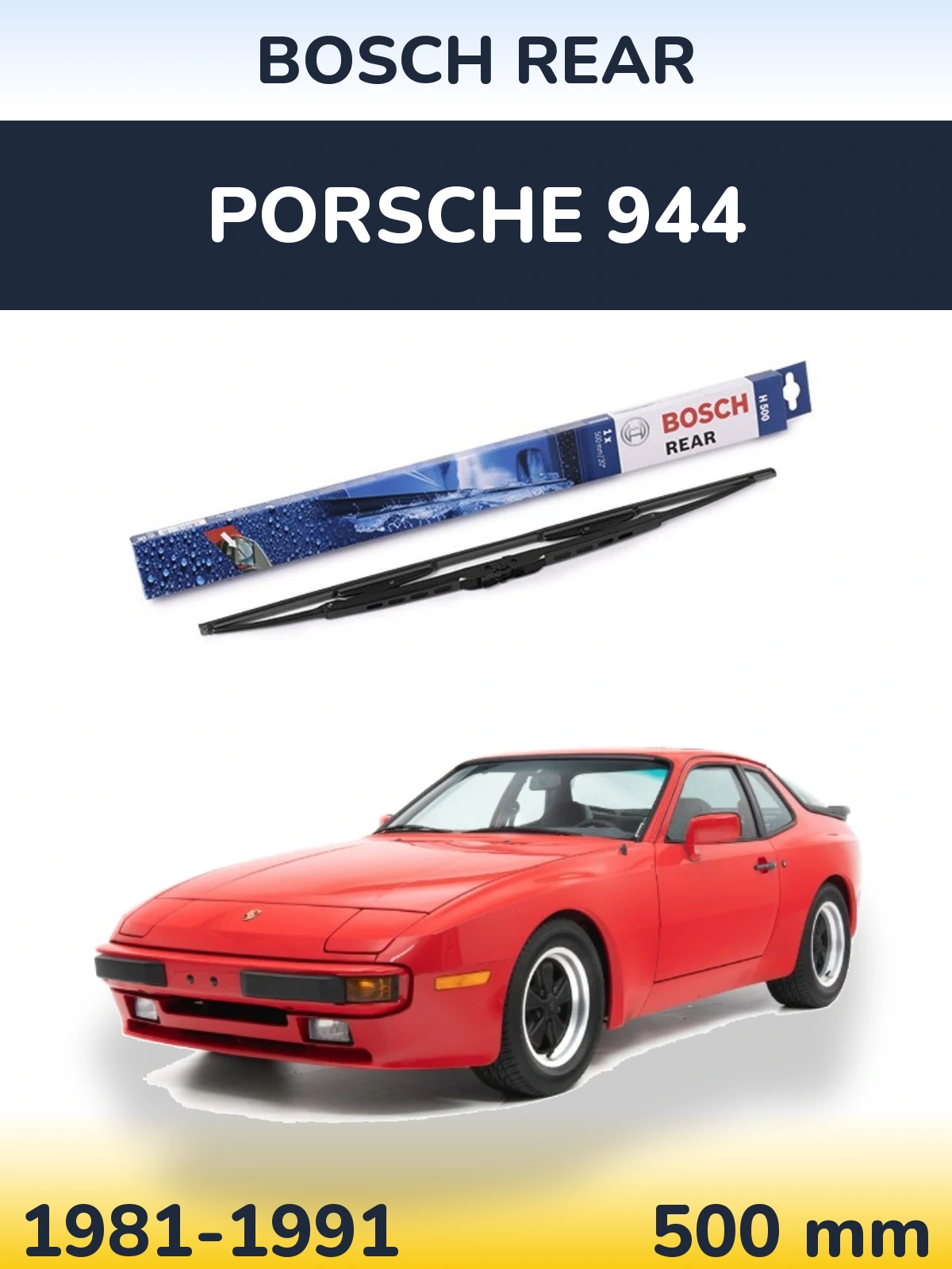 Torkarblad BOSCH Rear för Porsche 944