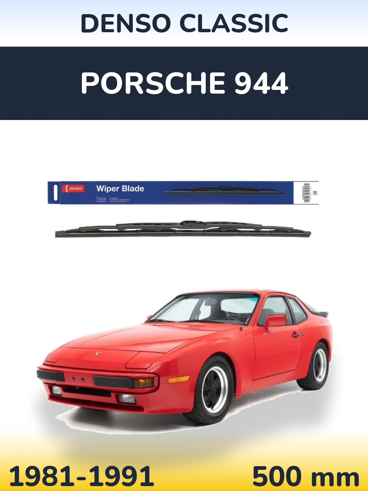 Torkarblad Denso Classic för Porsche 944