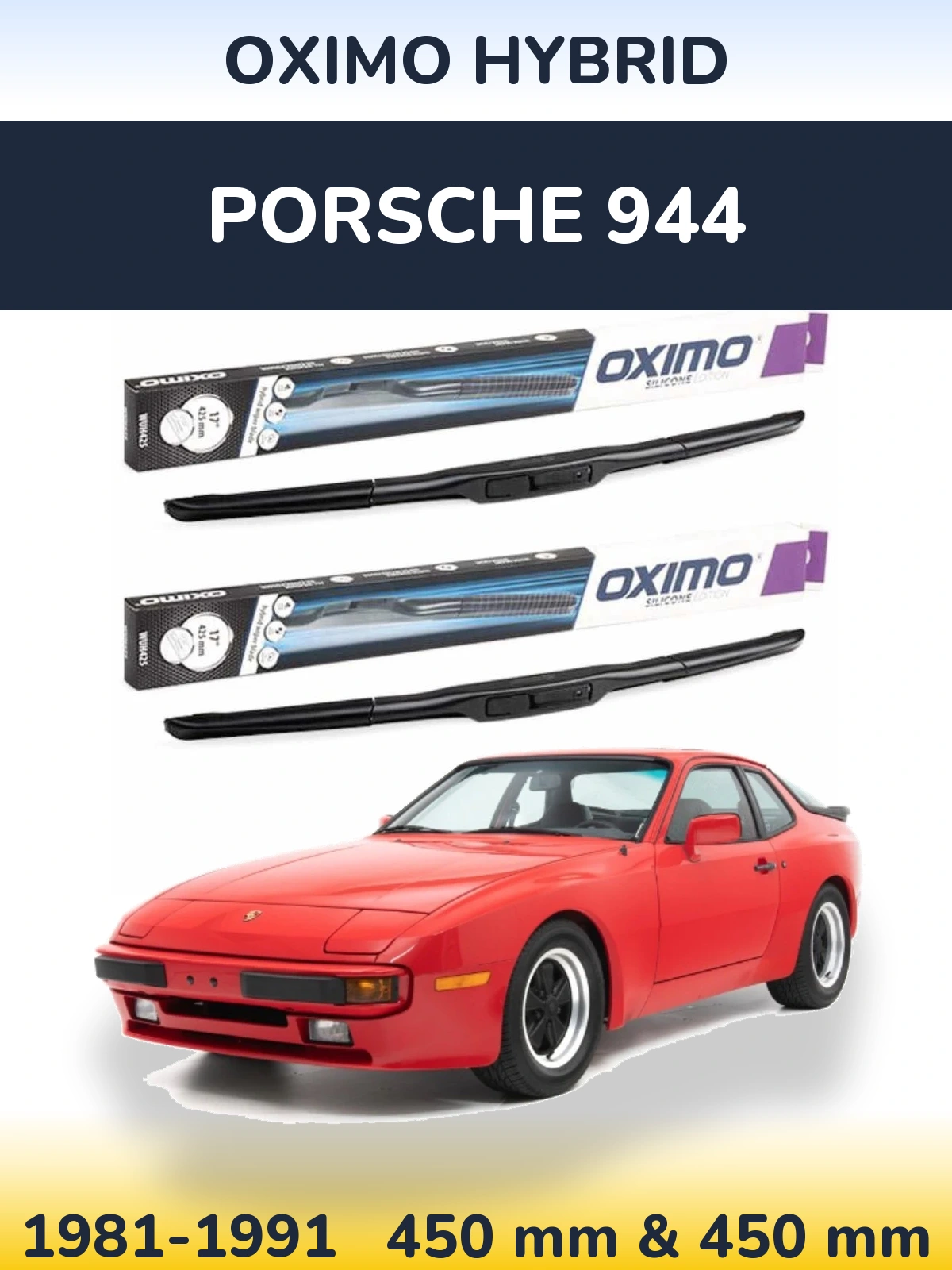 Torkarblad Oximo Hybrid för Porsche 944