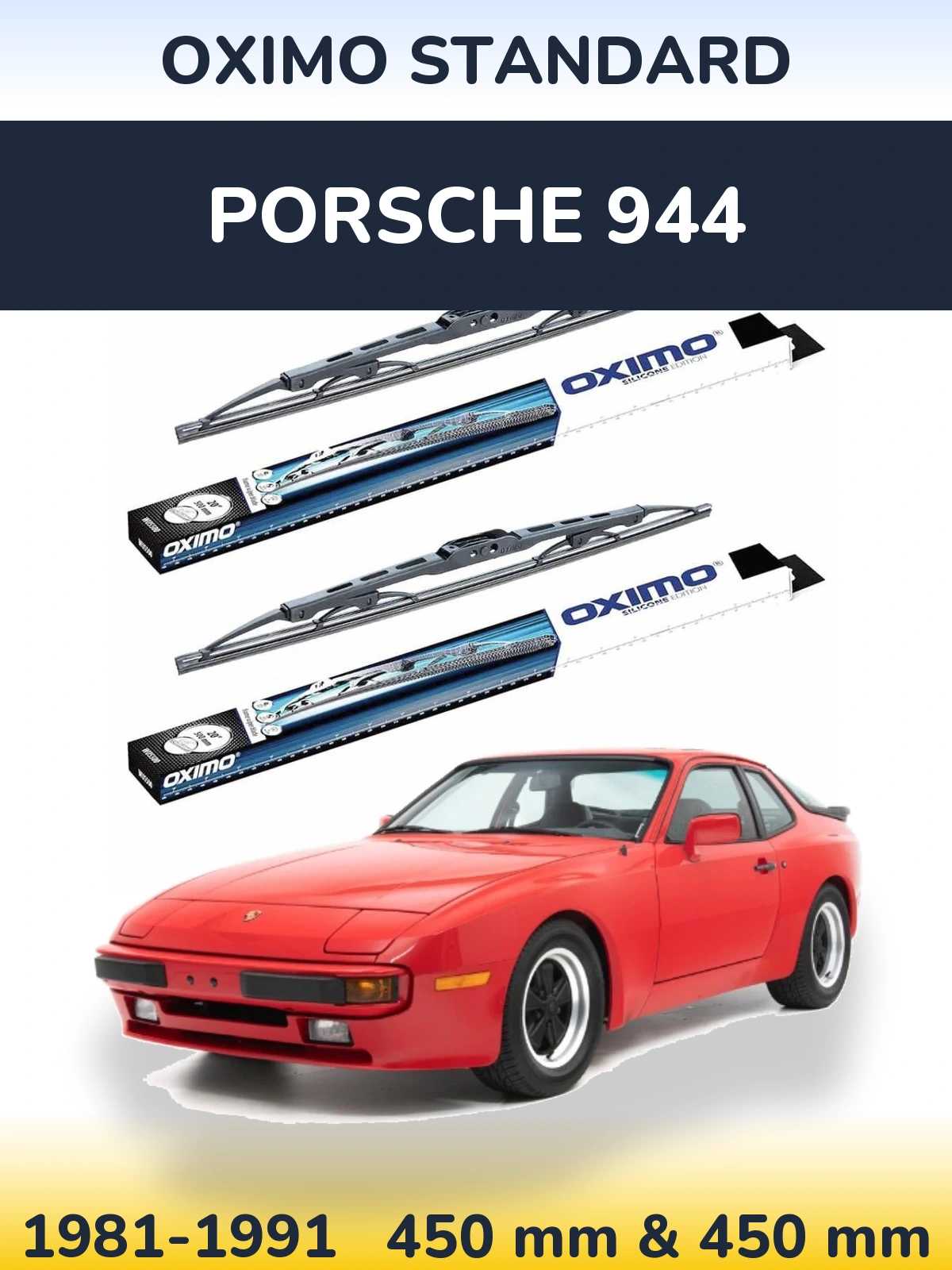 Torkarblad Oximo Standard för Porsche 944