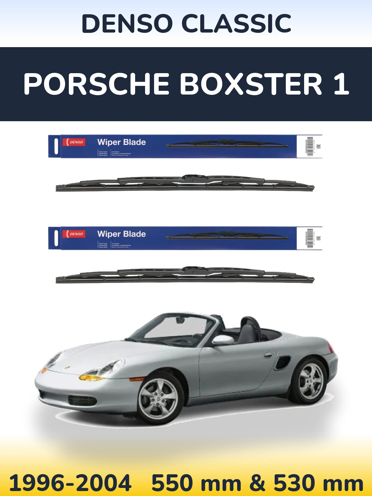 Torkarblad Denso Classic för Porsche Boxster 1