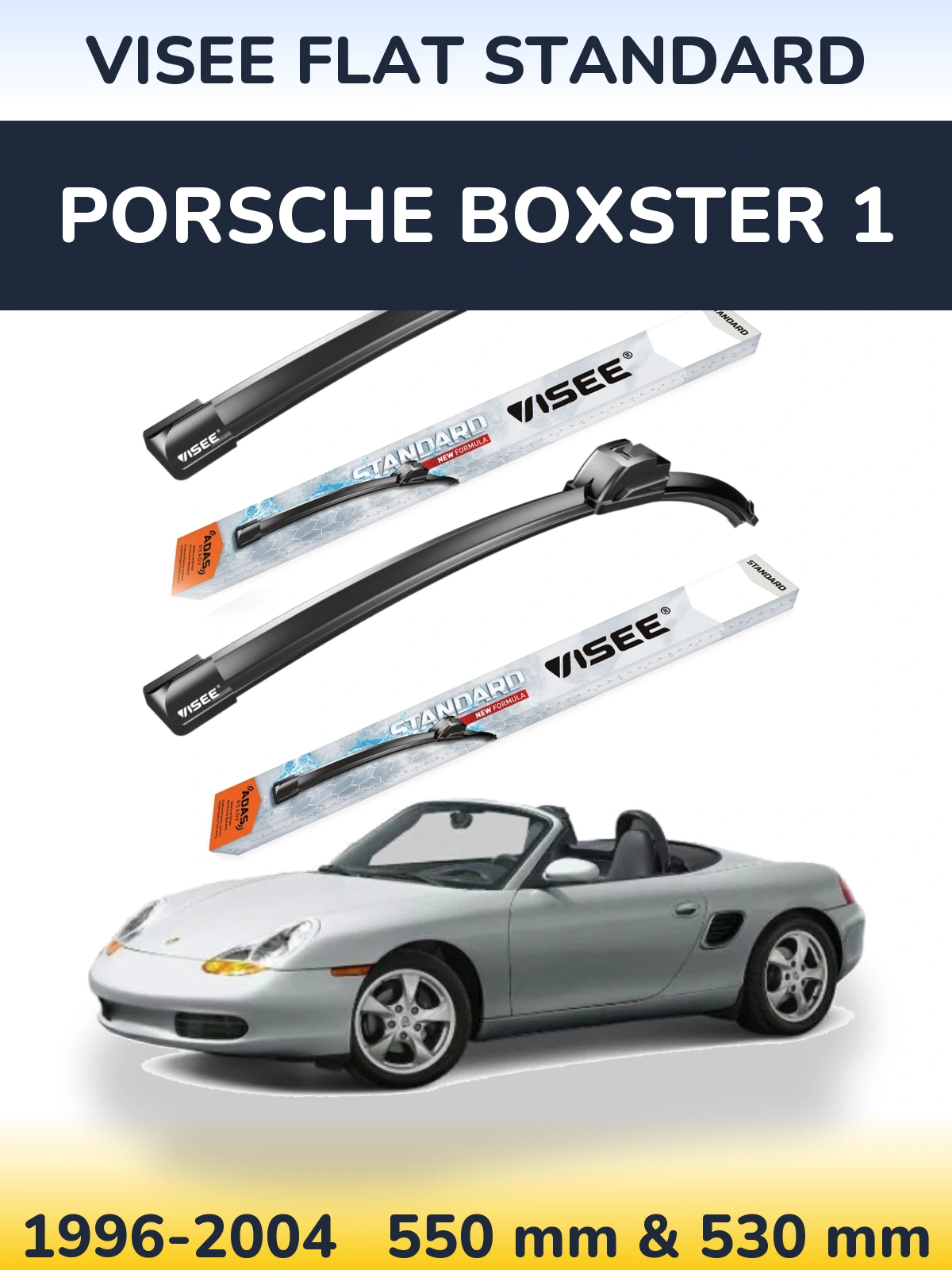 Torkarblad VISEE FLAT STANDARD för Porsche Boxster 1
