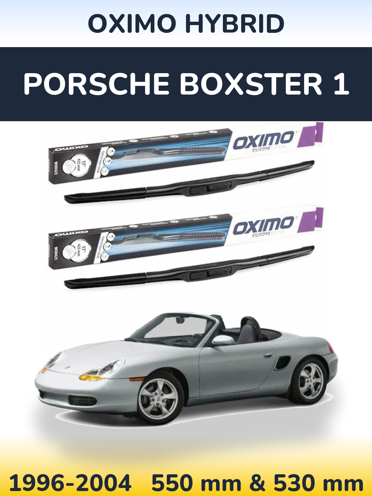 Torkarblad Oximo Hybrid för Porsche Boxster 1