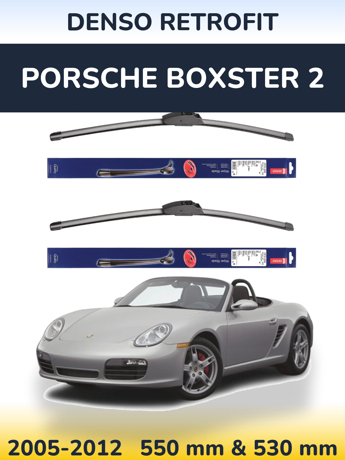 Torkarblad Denso Retrofit för Porsche Boxster 2