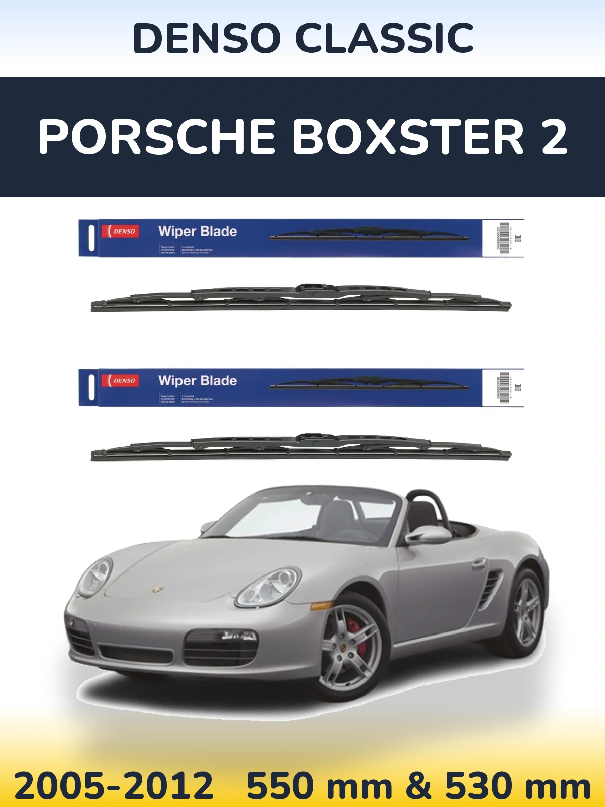 Torkarblad Denso Classic för Porsche Boxster 2