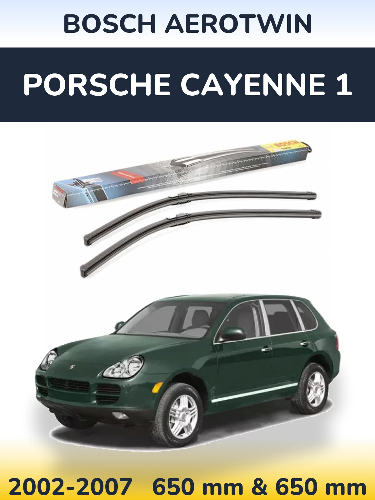 Torkarblad BOSCH AeroTwin för Porsche Cayenne 1