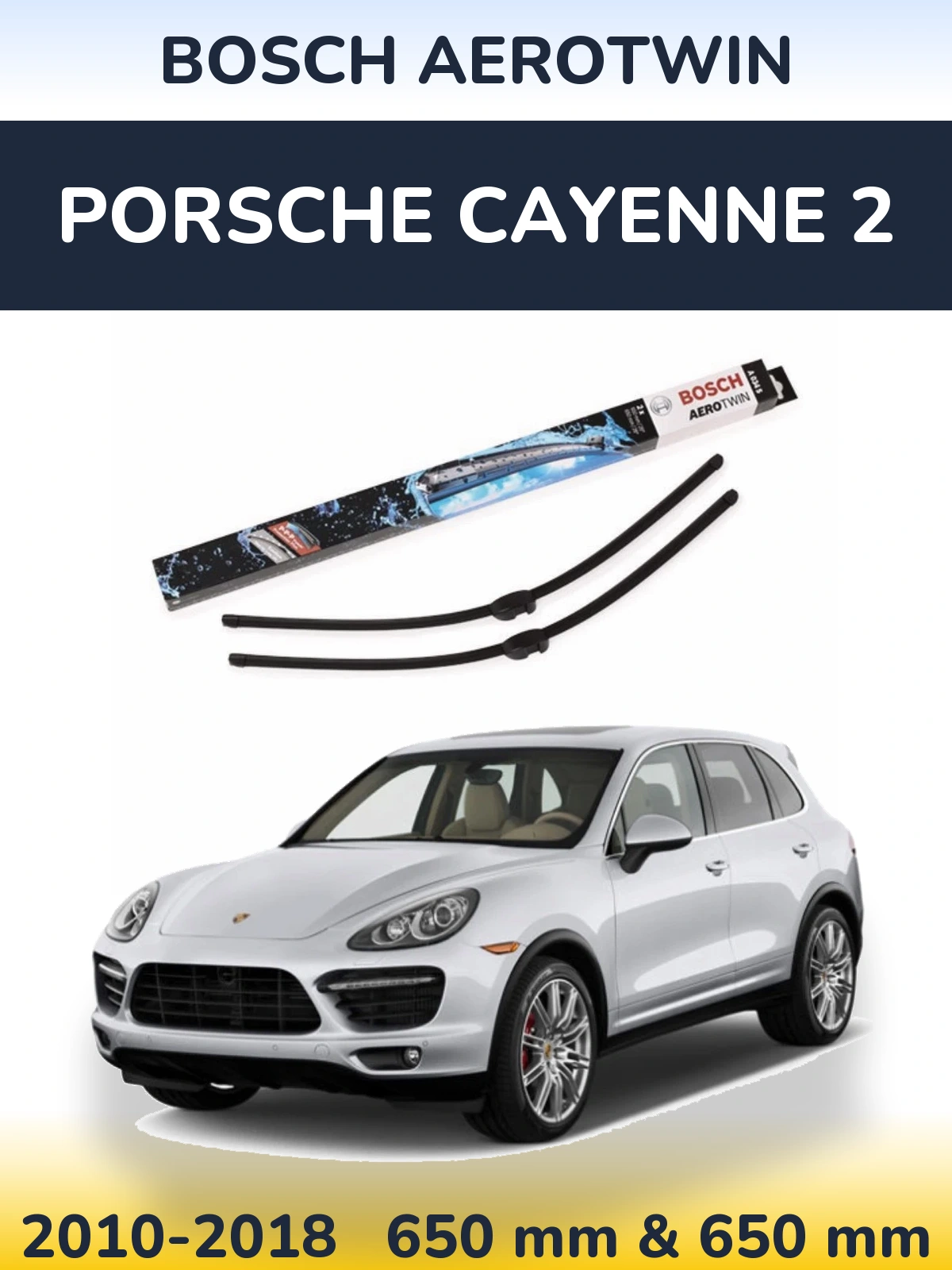 Torkarblad BOSCH AeroTwin för Porsche Cayenne 2