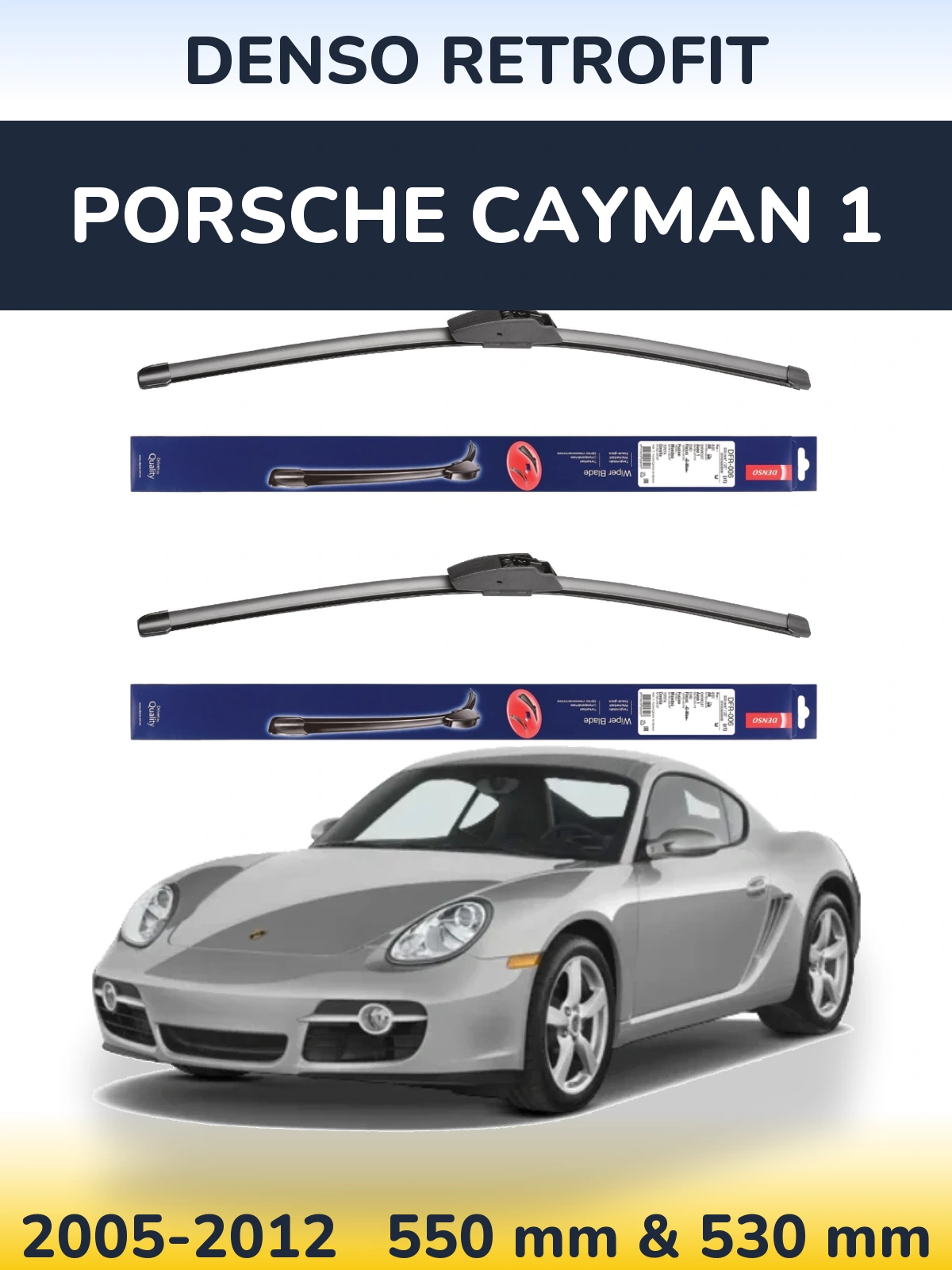 Torkarblad Denso Retrofit för Porsche Cayman 1