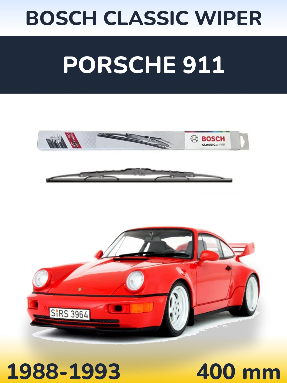 Torkarblad BOSCH Classic Wiper för Porsche 911